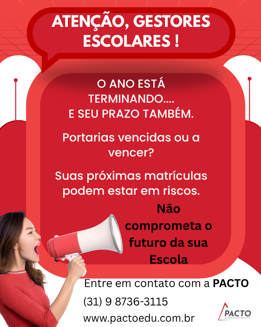 Atenção, Gestores Escolares! Não comprometa o futuro da sua Instituição! - Blog da Pacto Educacional sobre credenciamento e regularização escolar